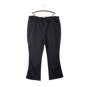 PajamaJeans Black Pull On High Waisted Bootcut Jeans Pajama Jeans Womens 3X